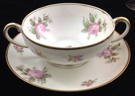 GDA279 Flat Cream Soup Bowl & Saucer Set