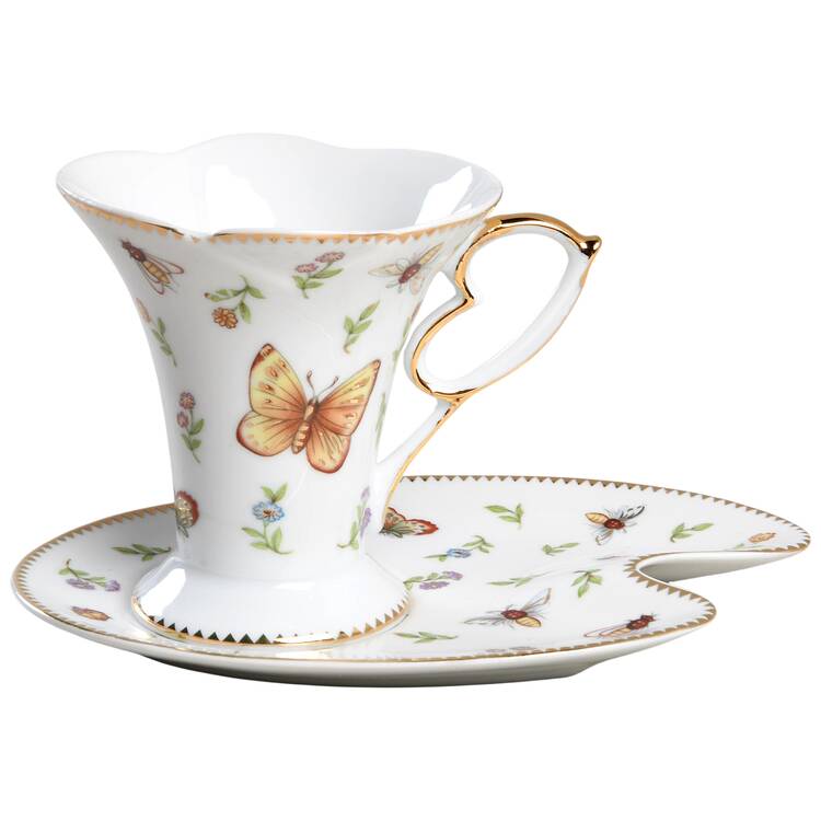 Primavera Dessert Plate & Cup Set