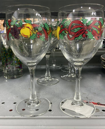 Twelve Days of Christmas Glassware Goblet