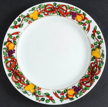 Twelve Days of Christmas Salad Plate