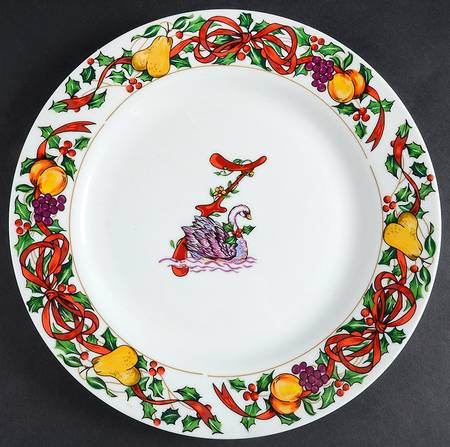 Twelve Days of Christmas Dinner Plate