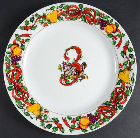 Twelve Days of Christmas Dinner Plate
