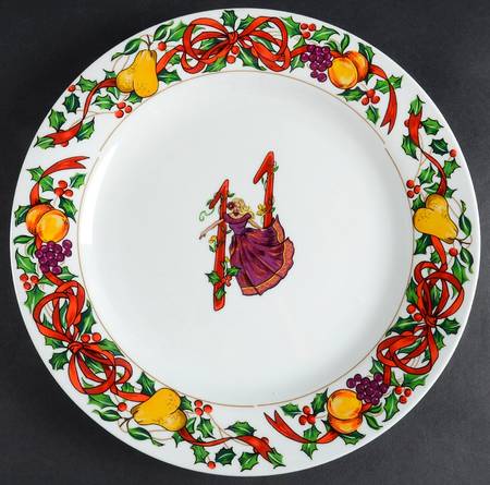 Twelve Days of Christmas Dinner Plate