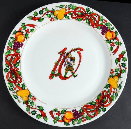 Twelve Days of Christmas Dinner Plate