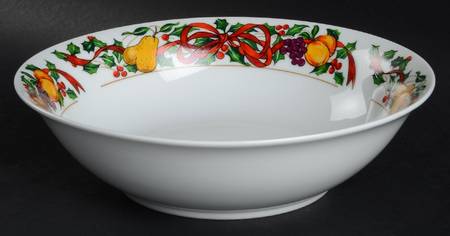 Twelve Days of Christmas 9" Round Vegetable Bowl