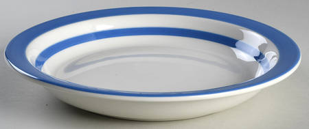 Cornish Blue White (Shield and TG Green Stamp) Pie Serving Plate