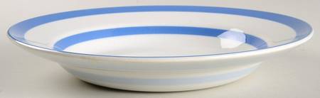 Cornish Blue White (Shield and TG Green Stamp) Large Rim Soup Bowl