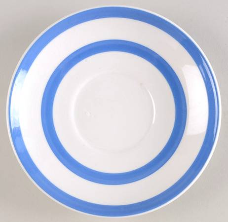 Cornish Blue White (Shield and TG Green Stamp) Saucer