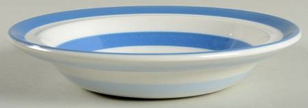 Cornish Blue White (Shield and TG Green Stamp) Rim Cereal Bowl