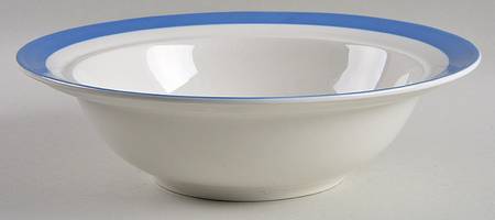 Cornish Blue White (Shield and TG Green Stamp) 9" Round Vegetable Bowl