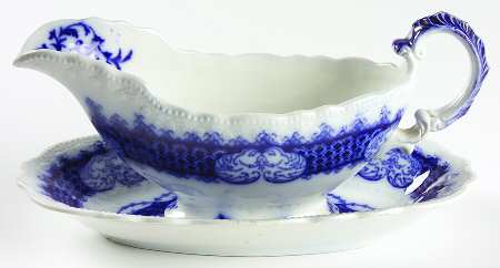 Marlborough (No Gold Band) Gravy Boat & Underplate/Relish