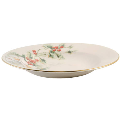 Yuletide (Cream Body) Rim Soup Bowl