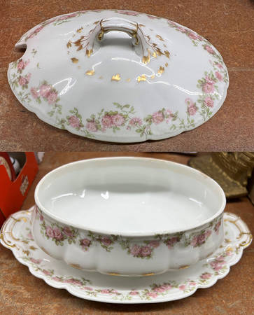 GDA285 Gravy Boat w/Attached Underplate & Lid