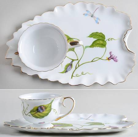 Jardin Snack Plate & Cup Set
