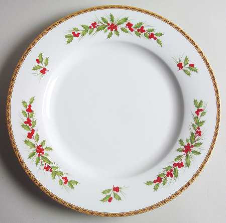 Festive Holly 12" Chop Plate (Round Platter)