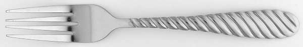 Oasis Green (Swirl, Rim) Dinner Fork (7 1/2" or Larger)