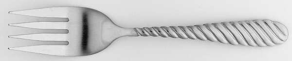 Oasis Green (Swirl, Rim) Cold Meat Fork