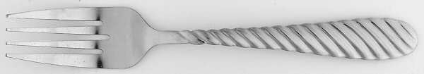Oasis Green (Swirl, Rim) Individual Salad Fork