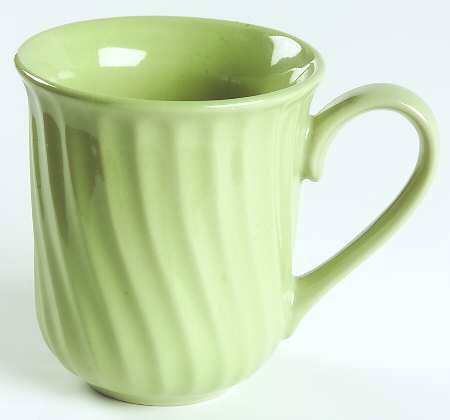 Oasis Green (Swirl, Rim) Mug