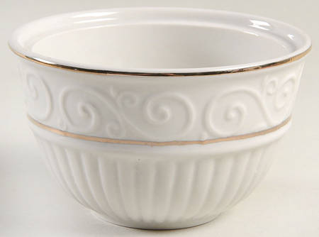 Claremont Gold (Cream Background) Sugar Bowl No Lid