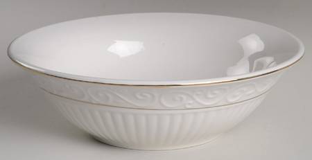 Claremont Gold (Cream Background) 9" Round Vegetable Bowl