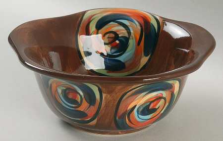Chinatown 6" Scalloped Bowl by Gail Pittman