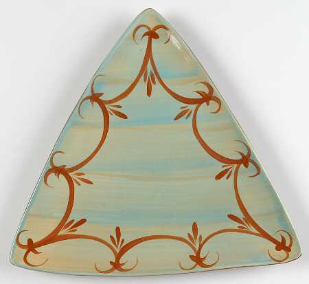 Sky Triangular Salad Plate