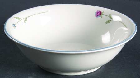 Country Flowers White Coupe Cereal Bowl