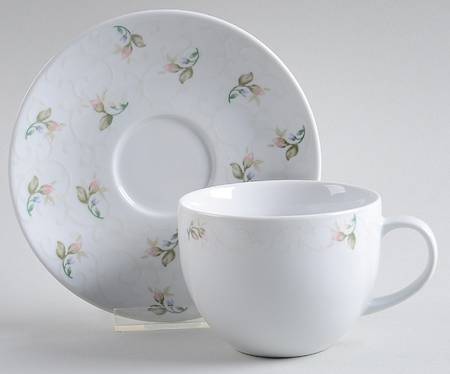 Lady Anne (No Trim) Flat Cup & Saucer Set