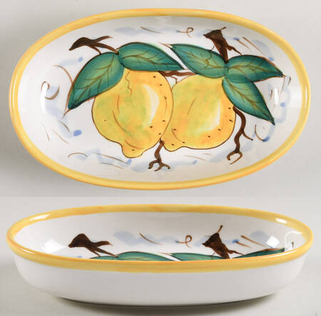 Fruta Center Dish for (8 Pc) Hors d'Oeuvres Set