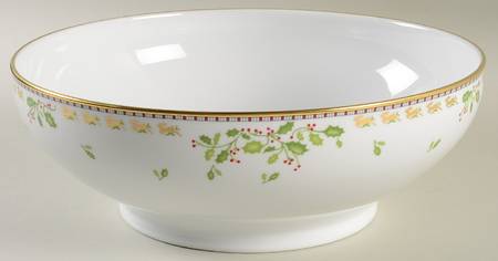 Merry Ginori Christmas 10" Large Salad Serving Bowl