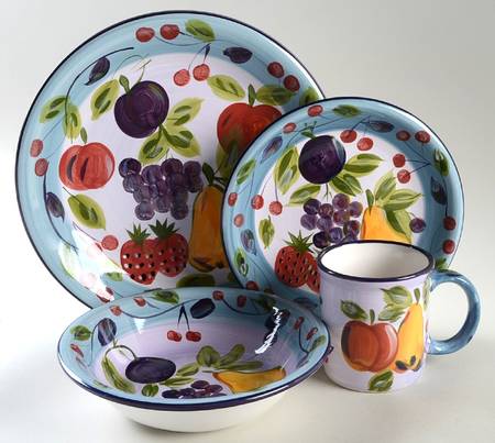 FRESH FRUIT 4 Piece Place Setting