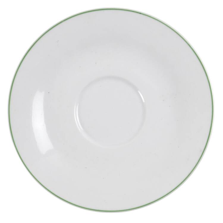 Christmas Tree White(Yellow Bear) Saucer