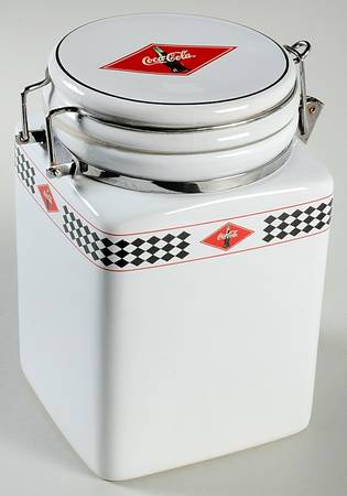 Coca Cola Large Canister & Lid