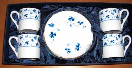 Blue Belle Espresso Cup and Saucer Set