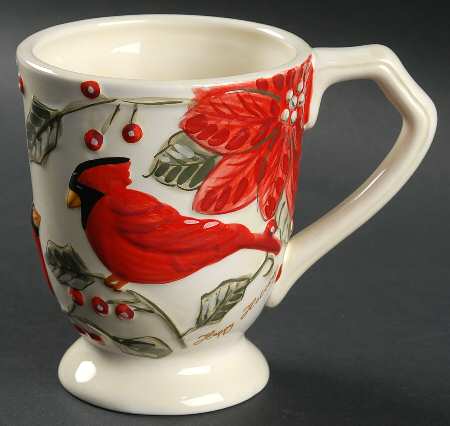 Natural Poinsettia Mug