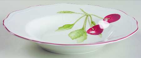 Cherries Large Rim Soup Bowl