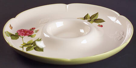 Rose Serenade 1 Piece Chip & Dip