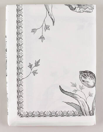 Tulipes Noires 66" Square Tablecloth