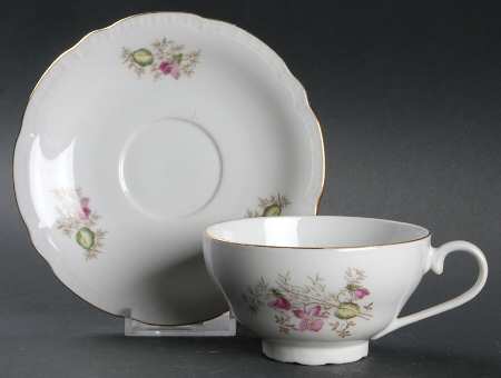 Wild Flower Flat Cup & Saucer Set