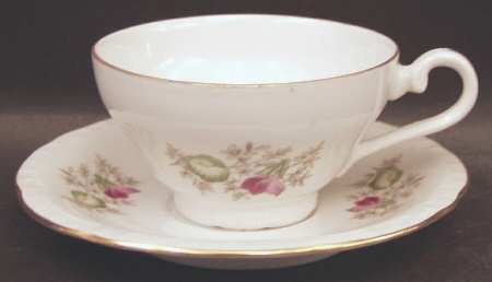 Wild Flower Footed Demitasse Cup & Saucer Set