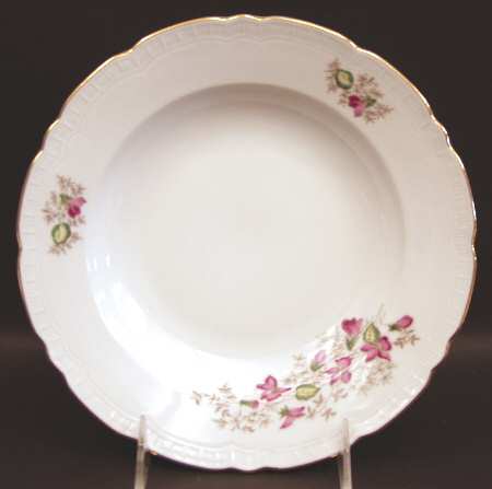 Wild Flower Rim Soup Bowl