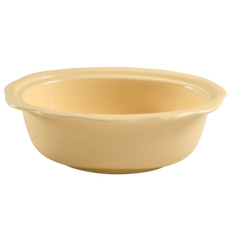 Hospitality Butter Yellow 1.5 Quart Oval Covered Casserole No Lid