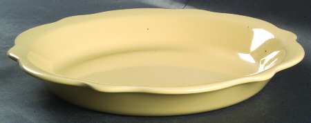 Hospitality Butter Yellow 10" Pie Baking Plate