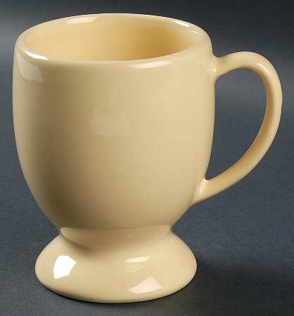 Hospitality Butter Yellow Pedestal Mug