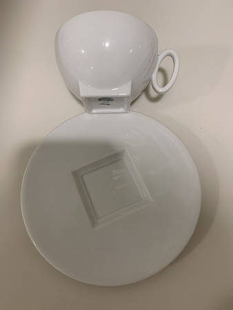 Diagono Flat Cup & Saucer Set