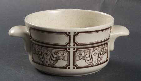 Ornament Flat Cream Soup Bowl