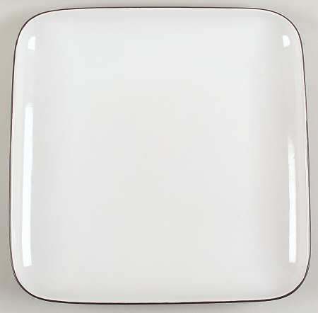 Zodiac White Night 13" Square Tray