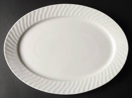 Regent White 13" Oval Serving Platter