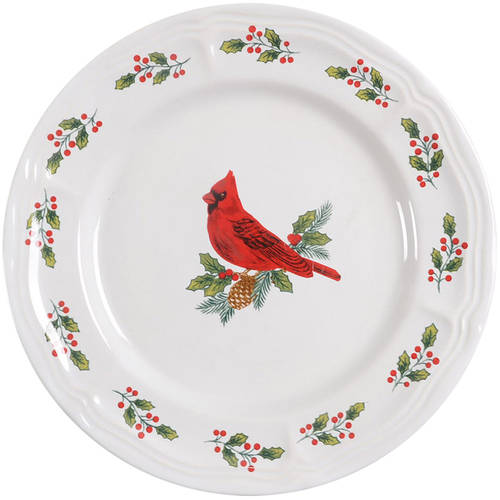 Winter Birds Salad Plate